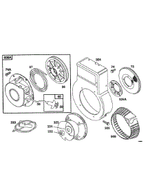 Blower Housing,Bolted Rewind parts for Briggs & Stratton Engine 080232-2311-02 from AppliancePartsPros.com