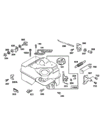Fuel Tank W / Control Bracket parts for Briggs & Stratton Engine 080232-4045-01 from AppliancePartsPros.com