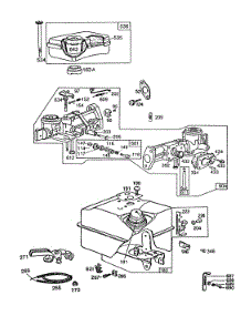 Carburetor,Air Cleaner,Fuel parts for Briggs & Stratton Engine 080232-8648-01 from AppliancePartsPros.com