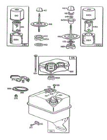 Fuel Tank,Air Cleaner Groups parts for Briggs & Stratton Engine 080252-1674-01 from AppliancePartsPros.com