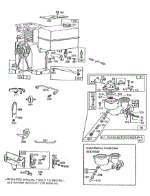 Carburetors, Fuel Tank Assy. parts for Briggs & Stratton Engine 080432-8631-01 from AppliancePartsPros.com