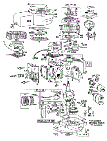 Cylinder, Gears, Mufflers parts for Briggs & Stratton Engine 080502-9091-82 from AppliancePartsPros.com