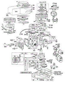 Cyl, Mufflers, Piston, Sump parts for Briggs & Stratton Engine 080996-0215-99 from AppliancePartsPros.com