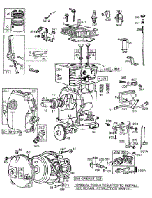Cylinder,Crankcase,Gear Case parts for Briggs & Stratton Engine 081231-0223-01 from AppliancePartsPros.com