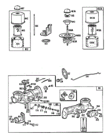 Carburetor And Air Cleaners parts for Briggs & Stratton Engine 081232-8130-01 from AppliancePartsPros.com