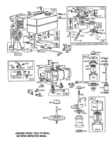 Carburetor,Fuel,Air Cleaners parts for Briggs & Stratton Engine 081451-9439-23 from AppliancePartsPros.com