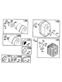 Mufflers, Muffler Deflectors parts for Briggs & Stratton Engine 082231-0328-01 from AppliancePartsPros.com