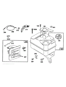 Fuel Tank (2) Quart parts for Briggs & Stratton Engine 082232-0311-01 from AppliancePartsPros.com