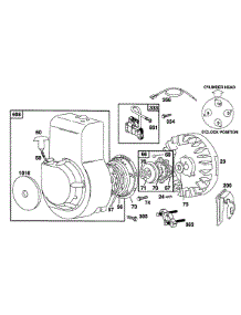 Blower Housing, Rewind Assy. parts for Briggs & Stratton Engine 082232-0322-01 from AppliancePartsPros.com