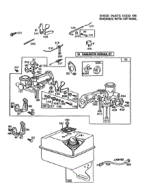 Carburetor Assy,Fuel Tank parts for Briggs & Stratton Engine 082232-8044-02 from AppliancePartsPros.com