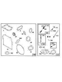 Gasket Sets parts for Briggs & Stratton Engine 082331-0152-01 from AppliancePartsPros.com