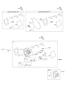 Cylinder Head, Gasket Sets parts for Briggs & Stratton Engine 083132-0167-B1 from AppliancePartsPros.com