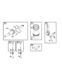 Crankshaft, Piston Grp parts for Briggs & Stratton Engine 083412-0105-03 from AppliancePartsPros.com