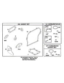 Gasket Sets parts for Briggs & Stratton Engine 083412-0105-04 from AppliancePartsPros.com