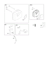 Governor Spring, Ignition, Muffler parts for Briggs & Stratton Engine 084333-0197-E1 from AppliancePartsPros.com