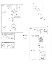 Carburetor, Intake Manifold, Kit-Carburetor Overhaul parts for Briggs & Stratton Engine 084333-0199-E1 from AppliancePartsPros.com
