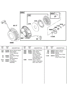 Rewind Starter parts for Briggs & Stratton Engine 085462-0279-E1 from AppliancePartsPros.com