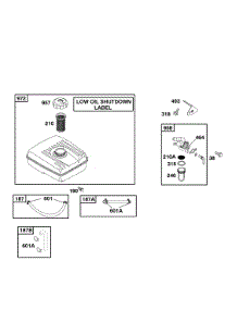 Fuel Supply parts for Briggs & Stratton Engine 086432-0086-E1 from AppliancePartsPros.com