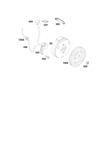 Flywheel, Ignition parts for Briggs & Stratton Engine 086432-0135-E1 from AppliancePartsPros.com