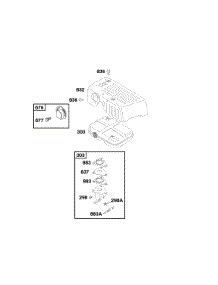 Exhaust System parts for Briggs & Stratton Engine 086432-0138-B1 from AppliancePartsPros.com