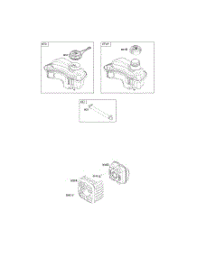 Exhaust System, Fuel Supply parts for Briggs & Stratton Engine 08P502-0076-H1 from AppliancePartsPros.com