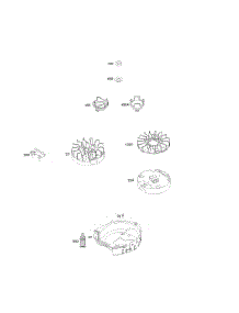 Flywheel parts for Briggs & Stratton Engine 08P502-0076-H1 from AppliancePartsPros.com