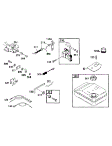 Controls, Elect, Fuel Tank parts for Briggs & Stratton Engine 090102-0116-01 from AppliancePartsPros.com
