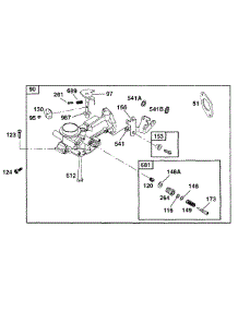 Carburetor Assy parts for Briggs & Stratton Engine 090102-0131-01 from AppliancePartsPros.com