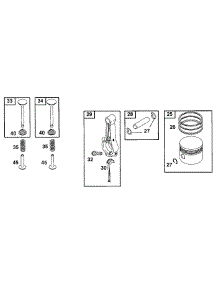 Piston Grp parts for Briggs & Stratton Engine 090202-0100-01 from AppliancePartsPros.com