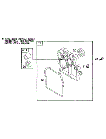 Sump parts for Briggs & Stratton Engine 090212-0100-01 from AppliancePartsPros.com