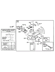 Carburetor Assembly parts for Briggs & Stratton Engine 090212-0216-01 from AppliancePartsPros.com