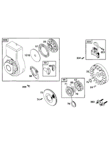 Blower Hsg, Flywheel parts for Briggs & Stratton Engine 090252-0108-01 from AppliancePartsPros.com