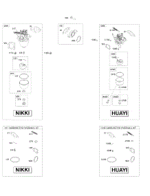 Carburetor, Carburetor Overhaul Kit parts for Briggs & Stratton Engine 090602-3113-H8 from AppliancePartsPros.com