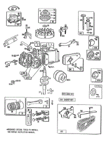 Cyl Head,Cylinder,Piston parts for Briggs & Stratton Engine 090702-0164-01 from AppliancePartsPros.com