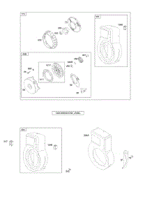 Blower Housing / Shrouds, Rewind Starter / Blower Housing parts for Briggs & Stratton Engine 091232-0115-01 from AppliancePartsPros.com
