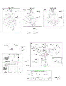 Carburetor, Carburetor Overhaul Kit, Fuel Supply parts for Briggs & Stratton Engine 091232-0115-02 from AppliancePartsPros.com