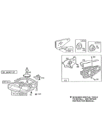 Sump Base, Mufflers parts for Briggs & Stratton Engine 091708-0181-01 from AppliancePartsPros.com