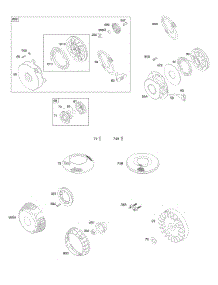 Flywheel, Rewind Starter parts for Briggs & Stratton Engine 092232-0118-01 from AppliancePartsPros.com