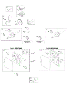 Camshaft, Crankcase Cover / Sump, Crankshaft, Piston / Rings / Connecting Rod parts for Briggs & Stratton Engine 092252-0049-01 from AppliancePartsPros.com