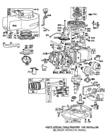 Cylinder,Sumps,Piston,Mufflers parts for Briggs & Stratton Engine 092902-1801-99 from AppliancePartsPros.com