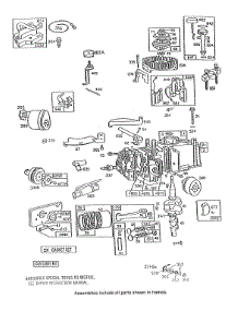 Cylinder,Mufflers,Piston Grp parts for Briggs & Stratton Engine 092902-3200-01 from AppliancePartsPros.com