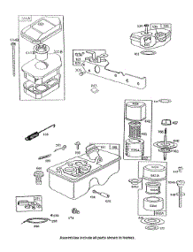 Air Cleaners, Fuel Tank parts for Briggs & Stratton Engine 092902-3912-02 from AppliancePartsPros.com