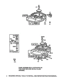 (2)Sumpbases, High Oil Fill parts for Briggs & Stratton Engine 092902-5400-99 from AppliancePartsPros.com