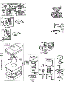 Air Cleaners, Vertical Pull parts for Briggs & Stratton Engine 092908-5072-02 from AppliancePartsPros.com