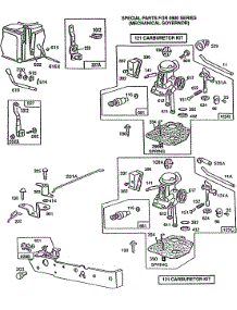 Carburetors, Controls parts for Briggs & Stratton Engine 092908-5074-01 from AppliancePartsPros.com