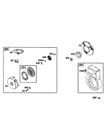 Blower Hsg, Rewind Starter parts for Briggs & Stratton Engine 093212-0104-01 from AppliancePartsPros.com