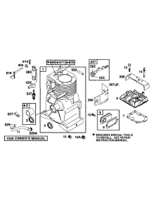 Cylinder, Head parts for Briggs & Stratton Engine 093232-0040-01 from AppliancePartsPros.com
