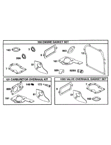 Kits / Gasket Sets parts for Briggs & Stratton Engine 093232-0540-01 from AppliancePartsPros.com