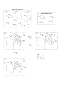 Crankcase Cover / Sump, Gasket Set - Engine, Gasket Set - Valve parts for Briggs & Stratton Engine 093332-0535-B1 from AppliancePartsPros.com