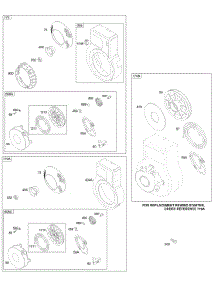 Rewind Starter / Blower Housing parts for Briggs & Stratton Engine 093452-1283-E1 from AppliancePartsPros.com